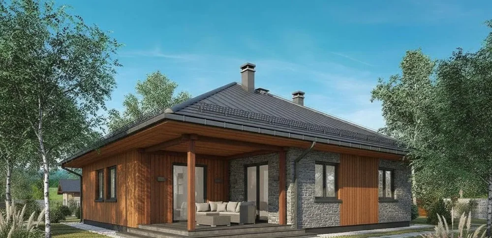 Проект Одноэтажный дом 12 на 19, 151 м2