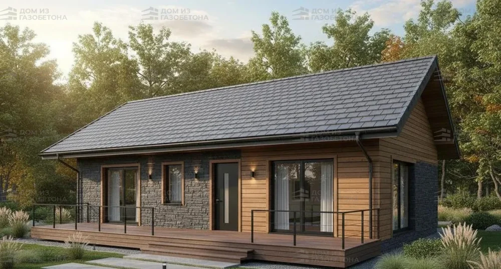 Проект Одноэтажный дом 14 на 18, 132 м2