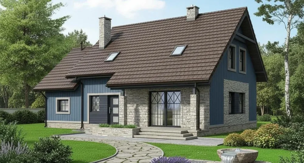 Проект Двухэтажный дом 13 на 10, 151 м2