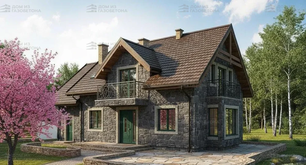 Проект Двухэтажный дом 14 на 9, 185 м2