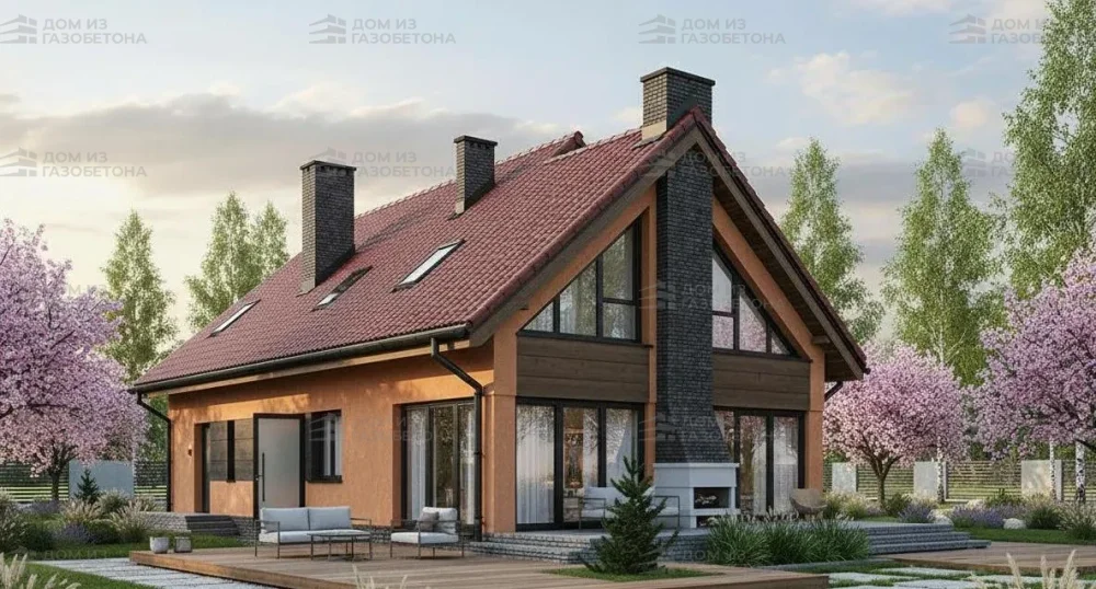 Проект Двухэтажный дом 17 на 10, 209 м2