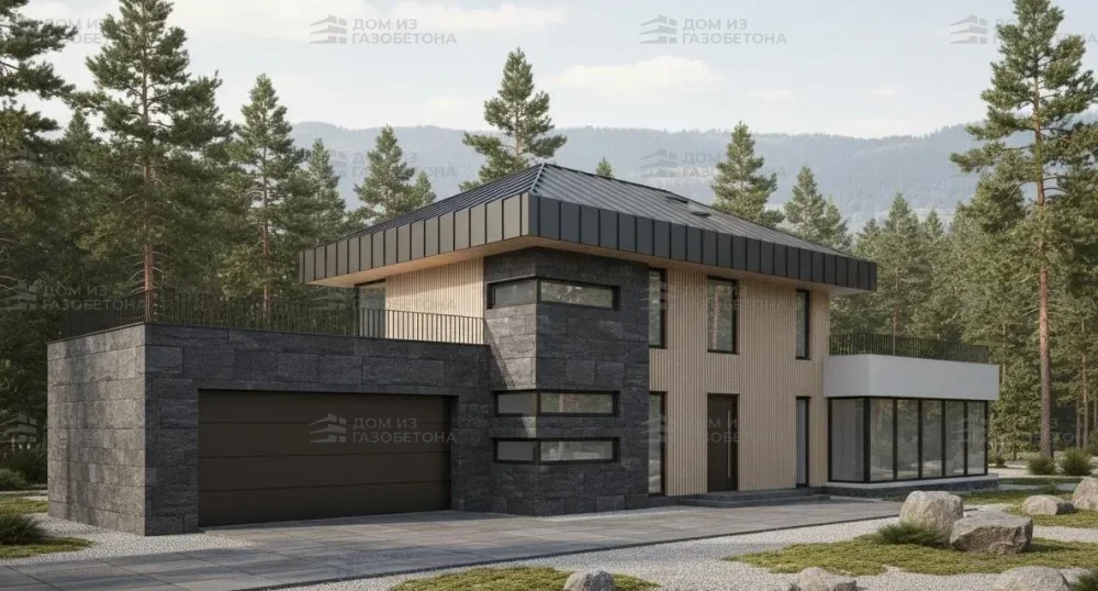 Проект Двухэтажный дом 24 на 23, 354 м2