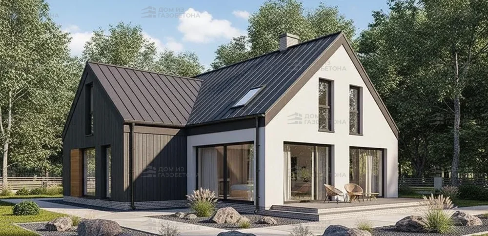 Проект Двухэтажный дом 12 на 11, 166 м2