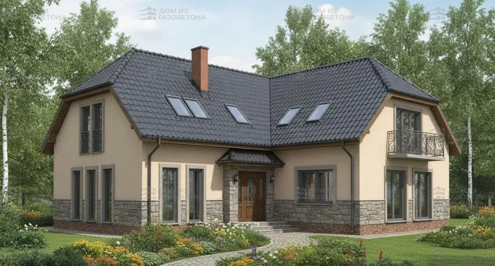 Проект Двухэтажный дом 14 на 17, 220 м2