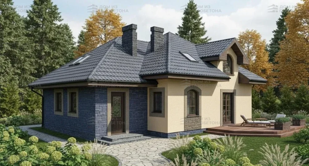 Проект Двухэтажный дом 14 на 11, 175 м2