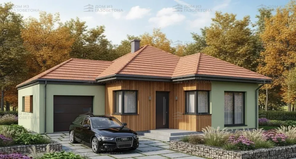 Проект Одноэтажный дом 12 на 20, 145 м2