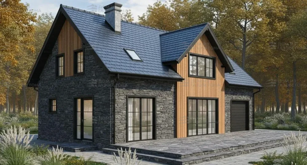 Проект Двухэтажный дом 12 на 9, 149 м2