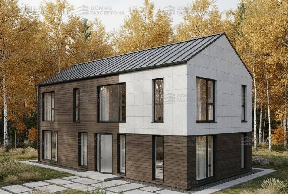 Проект Двухэтажный дом 14 на 11, 181 м2