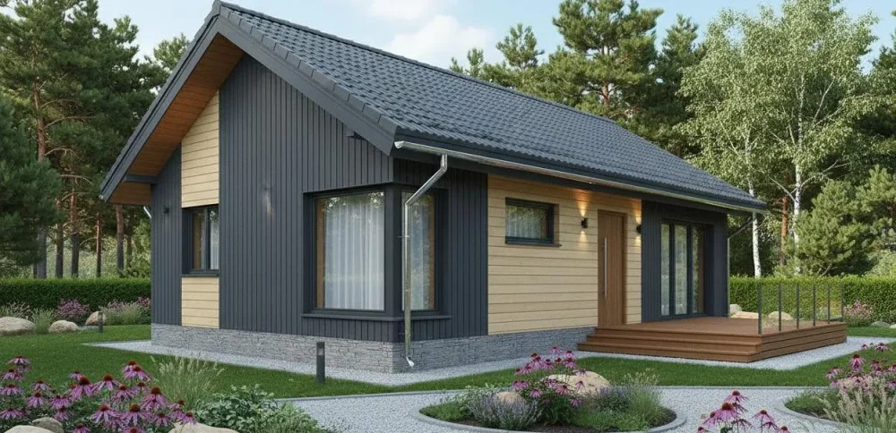 Проект Одноэтажный дом 9 на 12, 69 м2