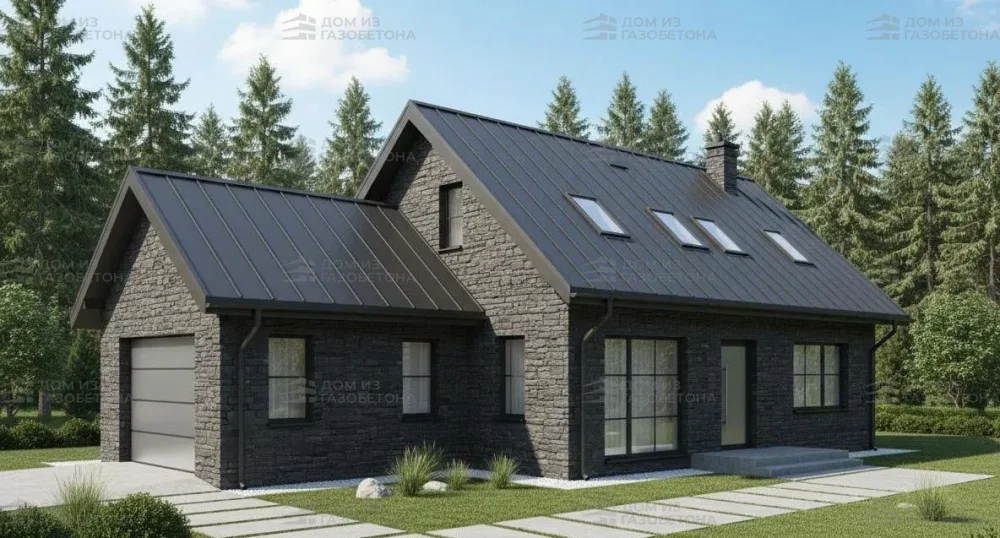 Проект Двухэтажный дом 15 на 10, 135 м2