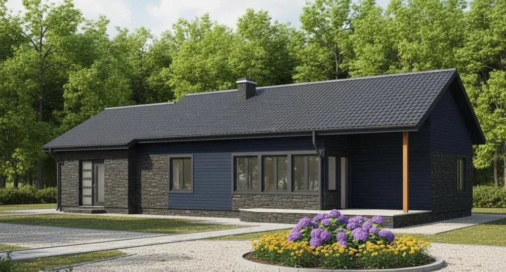 Проект Одноэтажный дом 10 на 18, 131 м2