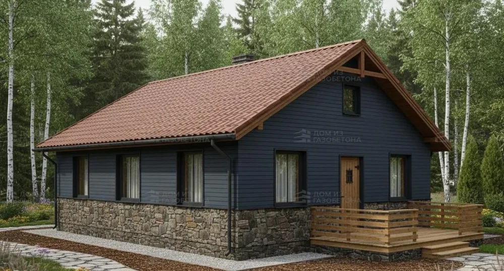 Проект Одноэтажный дом 8 на 10, 67 м2