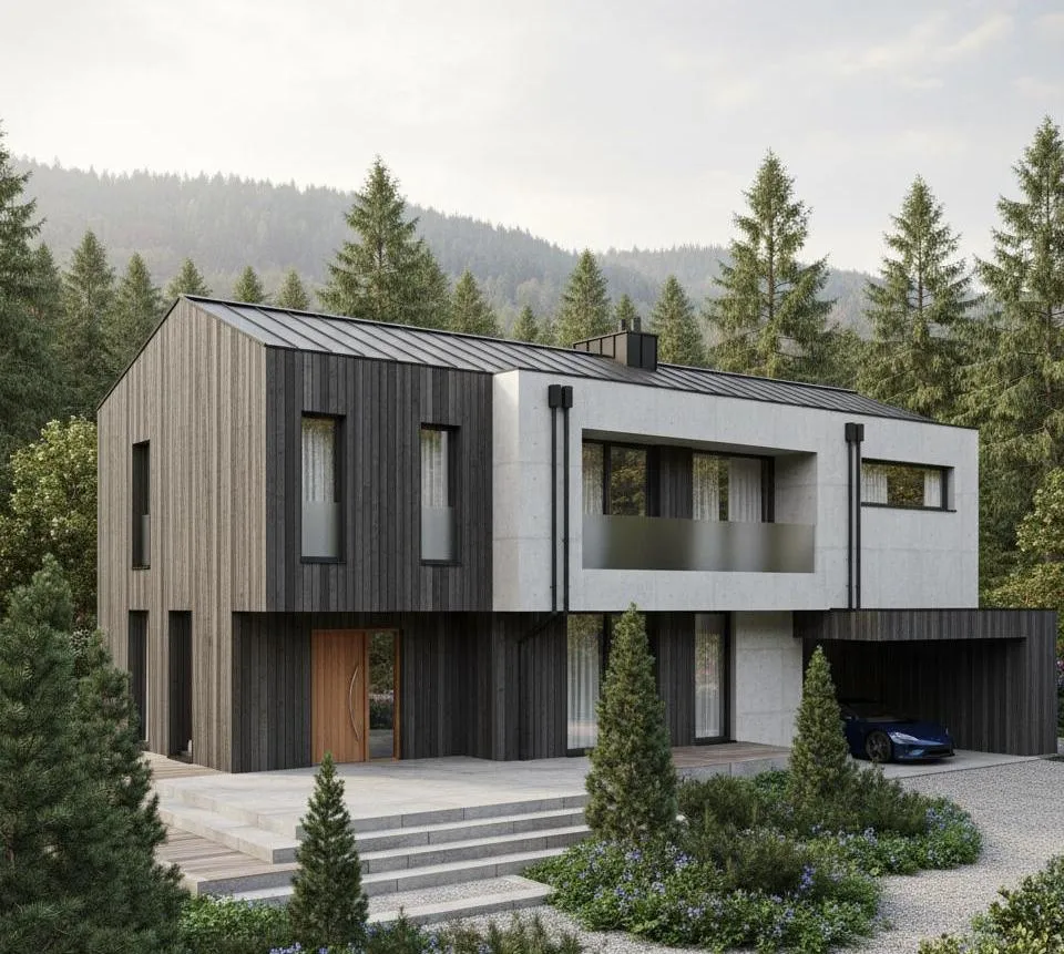 Проект Двухэтажный дом 13 на 16, 214 м2